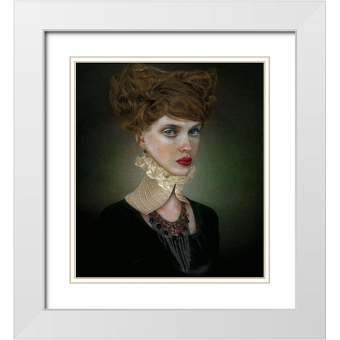 *** White Modern Wood Framed Art Print with Double Matting by Melik-Nubarova, Svetlana