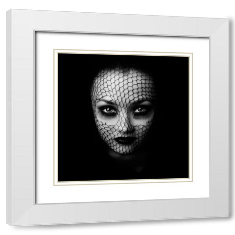 Black White Modern Wood Framed Art Print with Double Matting by Hayman, Oren