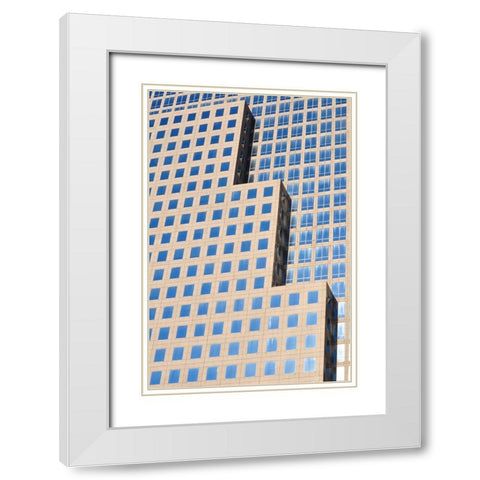 The Stair Steps White Modern Wood Framed Art Print with Double Matting by Philippe-M