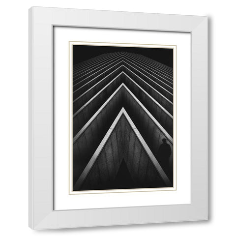 Los Laberintos De La Memoria White Modern Wood Framed Art Print with Double Matting by Labagnara, Roxana