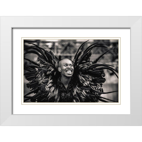 Skunk Anansie White Modern Wood Framed Art Print with Double Matting by Unknown