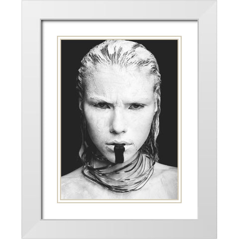 Artistique White Modern Wood Framed Art Print with Double Matting by Adrian, Simion