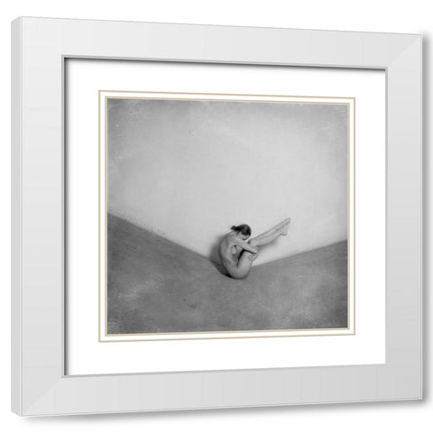 Untitled White Modern Wood Framed Art Print with Double Matting by Vasiliev-Apostol, Yaroslav
