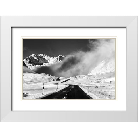 Venturing Into The Unknown White Modern Wood Framed Art Print with Double Matting by Costanzo, Alfredo