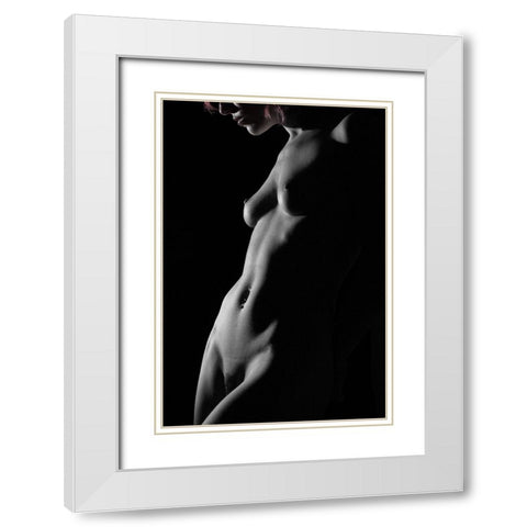 Morgana Fata White Modern Wood Framed Art Print with Double Matting by Zakka Bajjani, Jerome