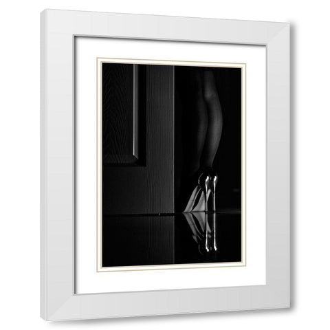 Next Door White Modern Wood Framed Art Print with Double Matting by Schottstaedt, Erik