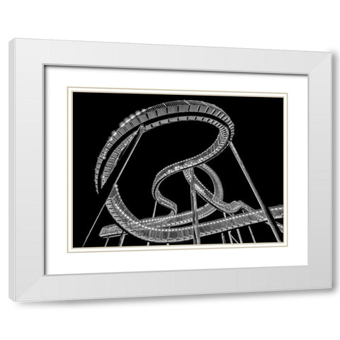Lightsnake White Modern Wood Framed Art Print with Double Matting by Schmidtke, Holger