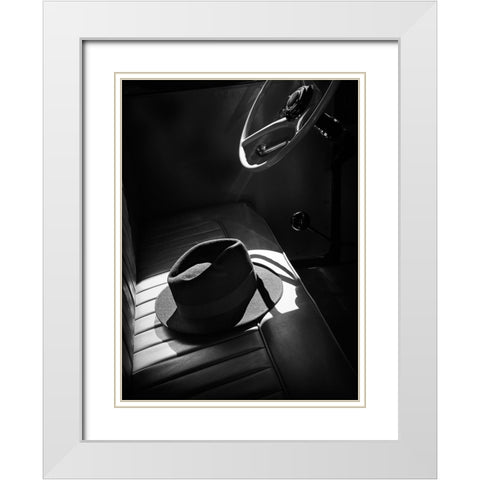 In The Sun White Modern Wood Framed Art Print with Double Matting by Read, Barbara
