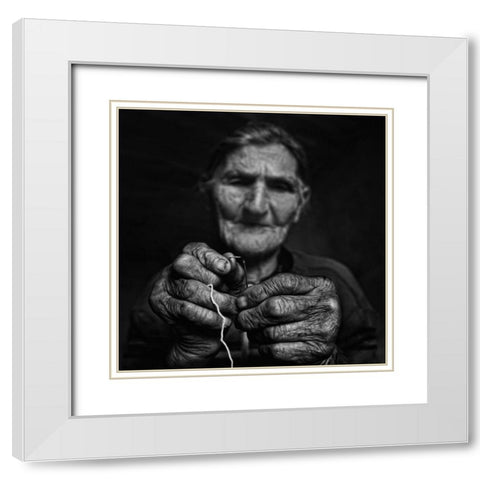 Purpose White Modern Wood Framed Art Print with Double Matting by Mea