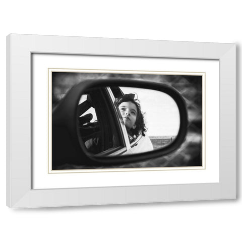 A Wild Desire White Modern Wood Framed Art Print with Double Matting by Mexia, Laura