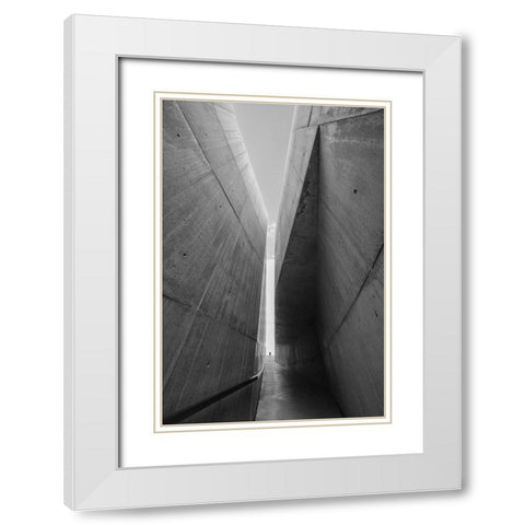 Between Two Worlds White Modern Wood Framed Art Print with Double Matting by P Neto, Filipe