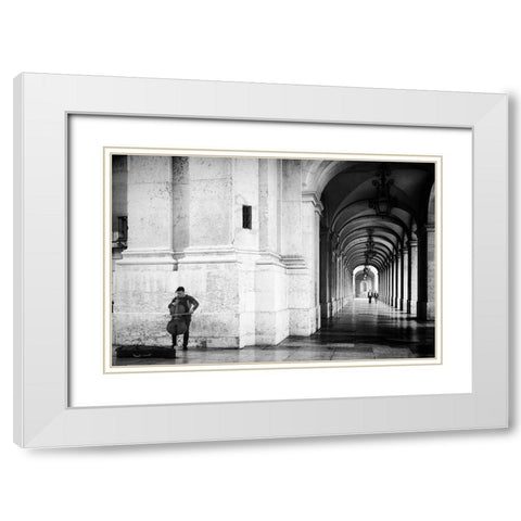 Icebreaker White Modern Wood Framed Art Print with Double Matting by Mexia, Laura