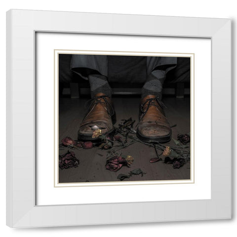 Bad Times For Poets White Modern Wood Framed Art Print with Double Matting by Gali, Marcos