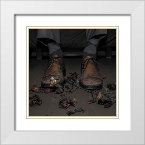 Bad Times For Poets White Modern Wood Framed Art Print with Double Matting by Gali, Marcos