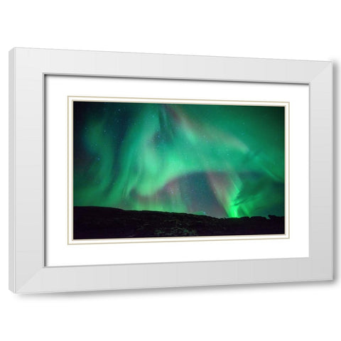 Dancing White Modern Wood Framed Art Print with Double Matting by Chantaravisoot, Naphat