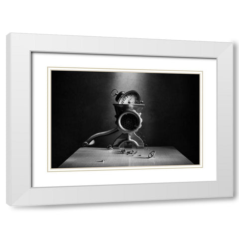 The End Of Time White Modern Wood Framed Art Print with Double Matting by Ivanova, Victoria