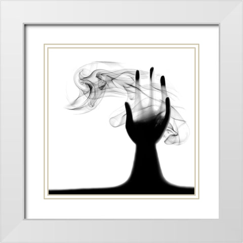 *** White Modern Wood Framed Art Print with Double Matting by Ikaunieks, Roberts