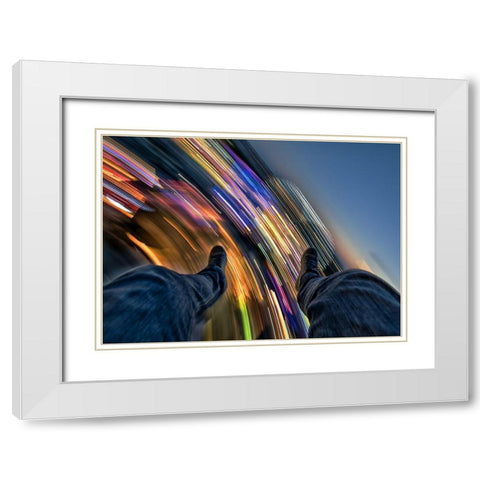 Full Throttle : Chapter 2 White Modern Wood Framed Art Print with Double Matting by Frankba