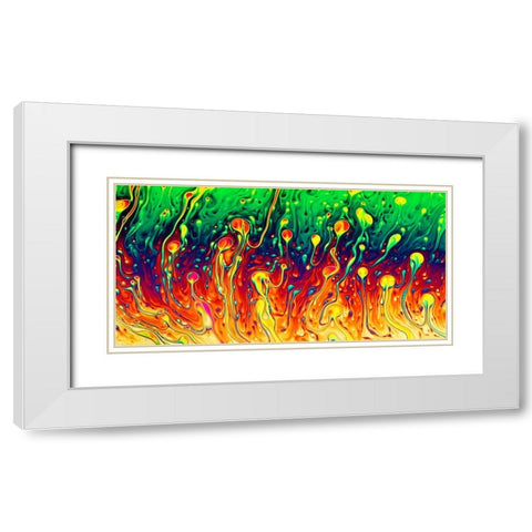 Soap Opera White Modern Wood Framed Art Print with Double Matting by Kiciak, Christophe