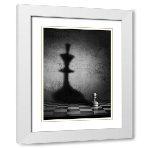 The Megalomania (An Improved Version) White Modern Wood Framed Art Print with Double Matting by Ivanova, Victoria