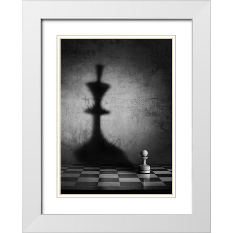 The Megalomania (An Improved Version) White Modern Wood Framed Art Print with Double Matting by Ivanova, Victoria
