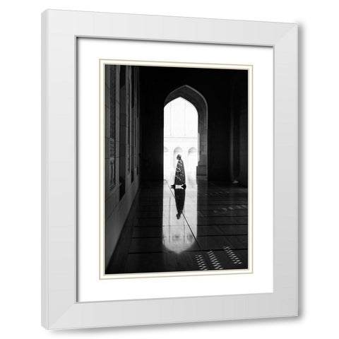 Light White Modern Wood Framed Art Print with Double Matting by Kravanja, Jure