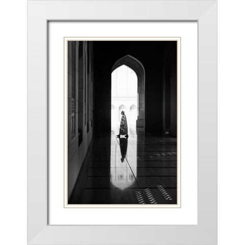 Light White Modern Wood Framed Art Print with Double Matting by Kravanja, Jure