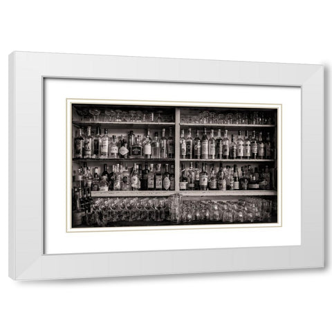 Seattle White Modern Wood Framed Art Print with Double Matting by Klein, Kurt