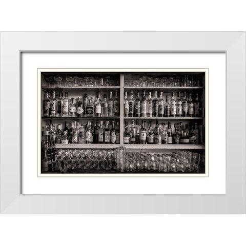 Seattle White Modern Wood Framed Art Print with Double Matting by Klein, Kurt