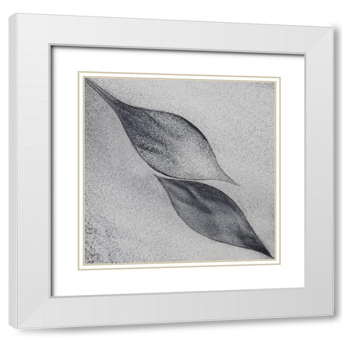 Shaped By A Creative Wind White Modern Wood Framed Art Print with Double Matting by Flour, Piet