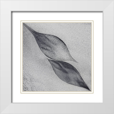 Shaped By A Creative Wind White Modern Wood Framed Art Print with Double Matting by Flour, Piet