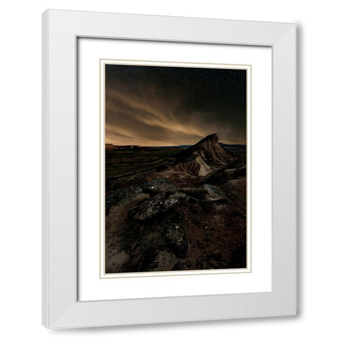 Broken White Modern Wood Framed Art Print with Double Matting by Martin Castan, David