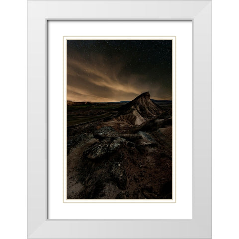 Broken White Modern Wood Framed Art Print with Double Matting by Martin Castan, David
