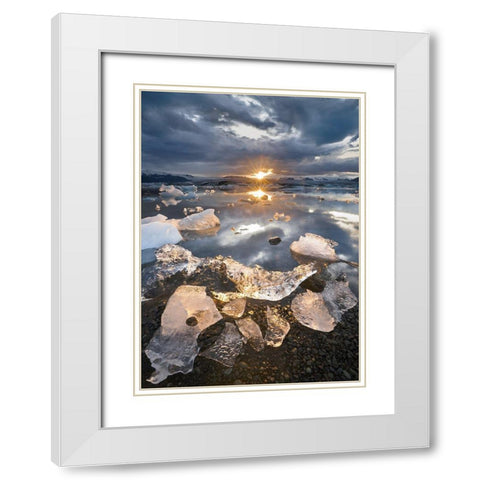 Transmission White Modern Wood Framed Art Print with Double Matting by Wrobel, Karsten