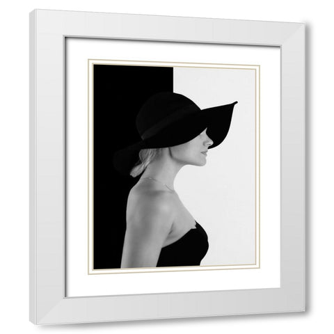 Black White Modern Wood Framed Art Print with Double Matting by Mathiesen, Kent