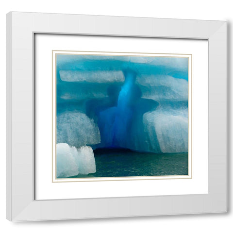 Empty Cross White Modern Wood Framed Art Print with Double Matting by Dubikovskiy, Dmitry