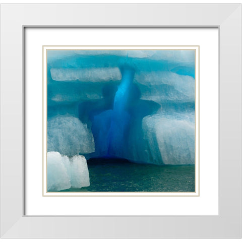 Empty Cross White Modern Wood Framed Art Print with Double Matting by Dubikovskiy, Dmitry