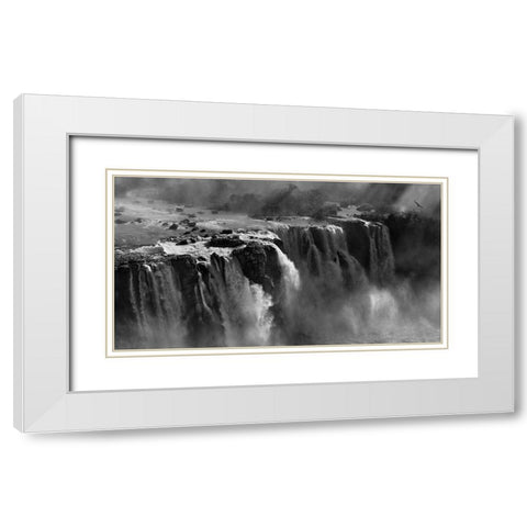 Demonstration Of Power White Modern Wood Framed Art Print with Double Matting by Zhang, Zan