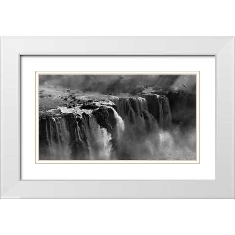 Demonstration Of Power White Modern Wood Framed Art Print with Double Matting by Zhang, Zan