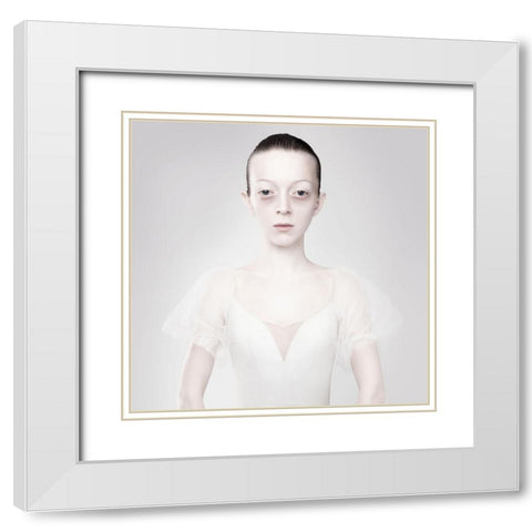 Dress White Modern Wood Framed Art Print with Double Matting by Katiev, Vladimir
