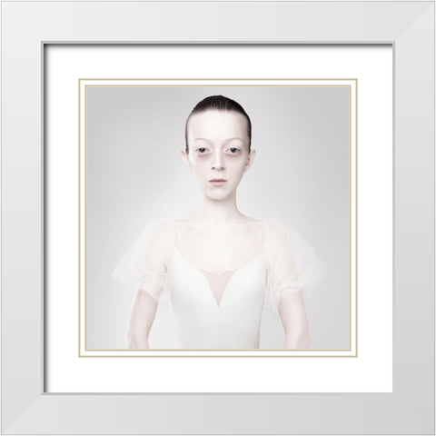 Dress White Modern Wood Framed Art Print with Double Matting by Katiev, Vladimir