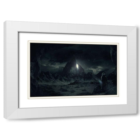 Apocalipto White Modern Wood Framed Art Print with Double Matting by Perez, Alvaro