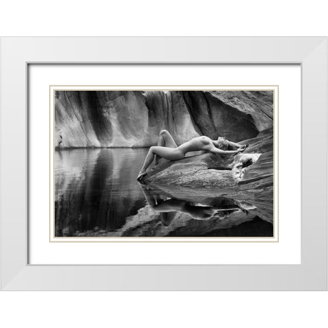Place Of Dreams White Modern Wood Framed Art Print with Double Matting by Birkhofer, Bruno