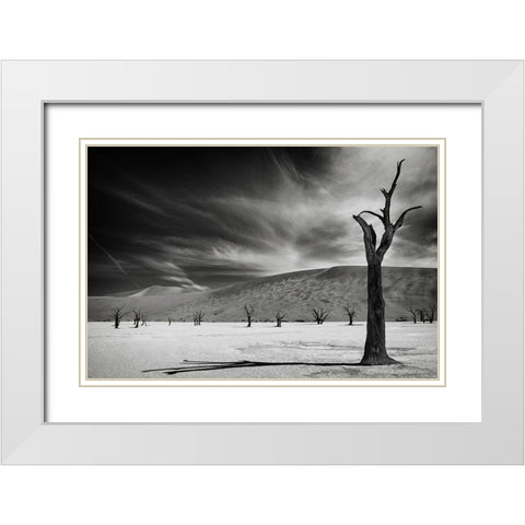 The Army Of The Dead White Modern Wood Framed Art Print with Double Matting by Guillemot, Mathilde