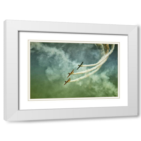 Wartime White Modern Wood Framed Art Print with Double Matting by Ionut, Olari