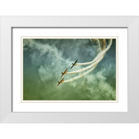 Wartime White Modern Wood Framed Art Print with Double Matting by Ionut, Olari