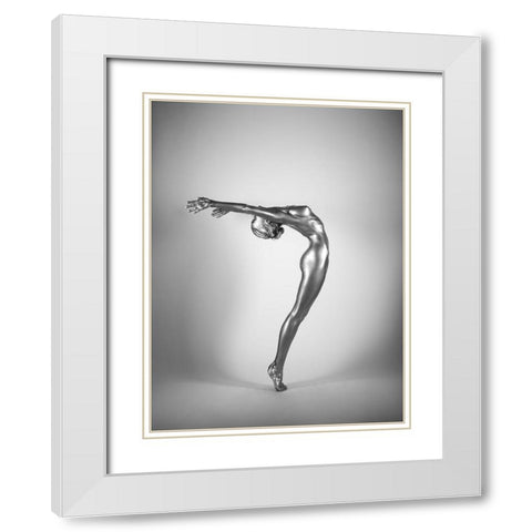 2Light White Modern Wood Framed Art Print with Double Matting by Branicki, Arkadiusz