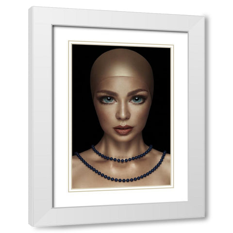 Serial No. 080984 White Modern Wood Framed Art Print with Double Matting by Katiev, Vladimir