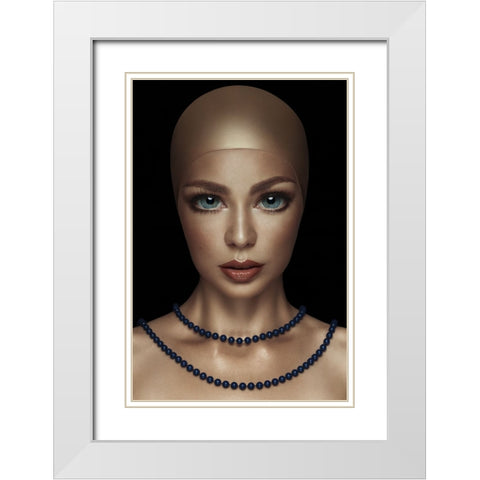 Serial No. 080984 White Modern Wood Framed Art Print with Double Matting by Katiev, Vladimir
