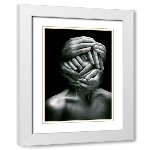 Sensus Videndi White Modern Wood Framed Art Print with Double Matting by Goncharova, Angelina
